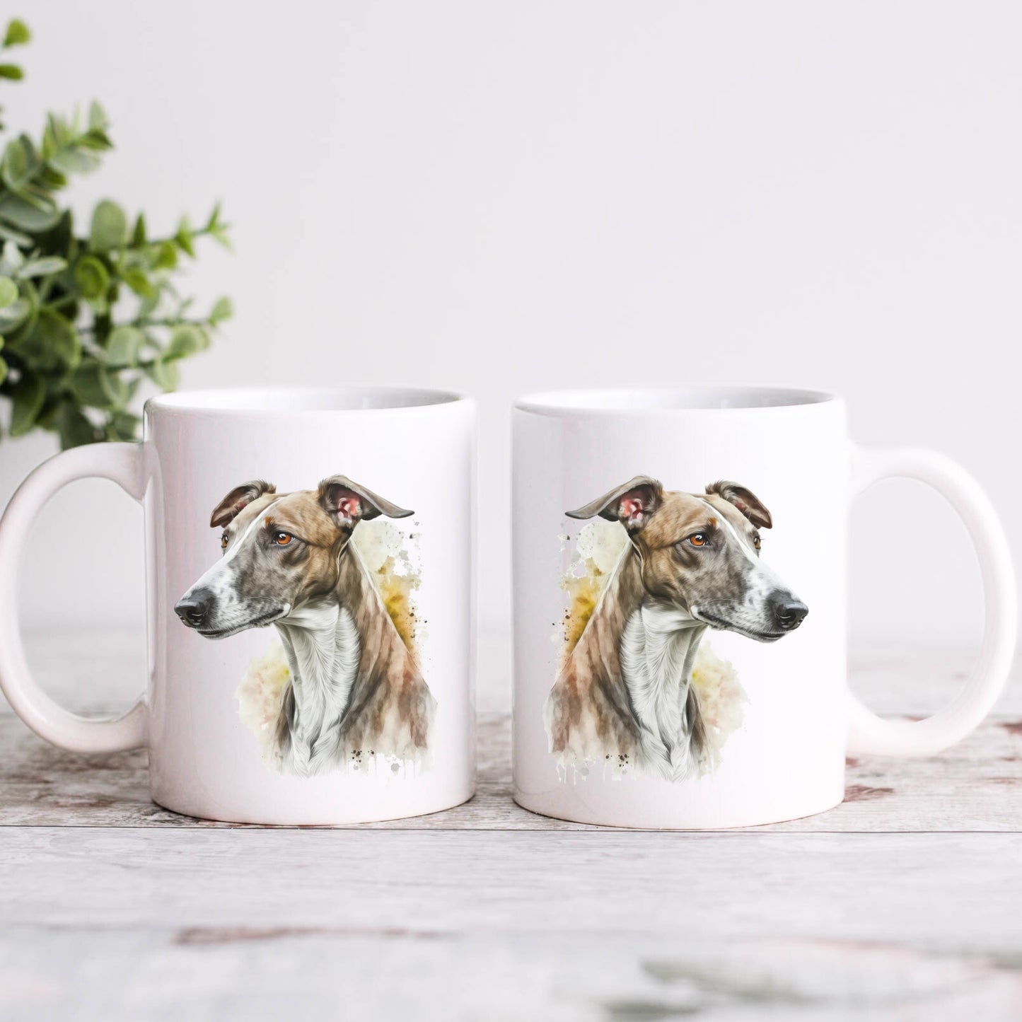 Keramiktasse Greyhound - Personalisierbar!