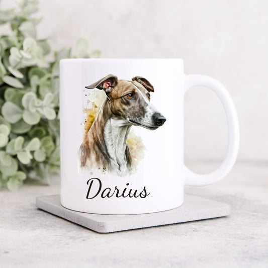 Keramiktasse Greyhound - Personalisierbar!