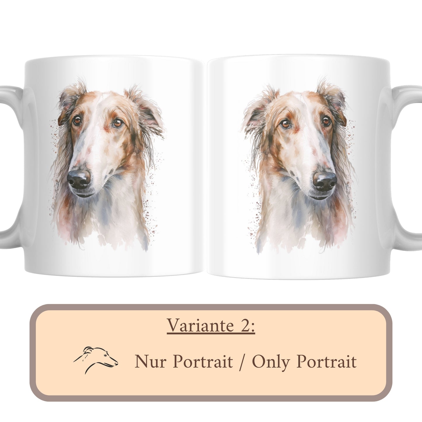 Keramiktasse Barsoi - Personalisierbar!