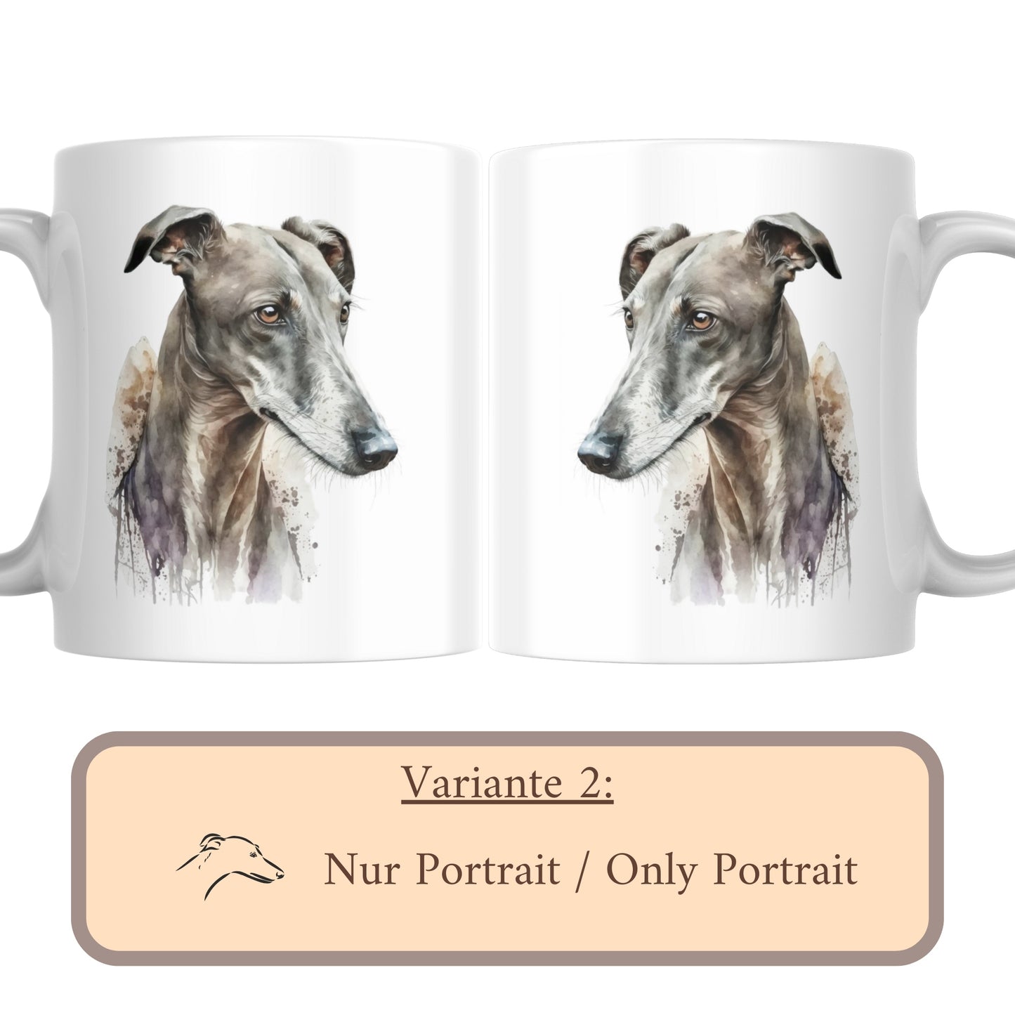 Keramiktasse Galgo - Personalisierbar!