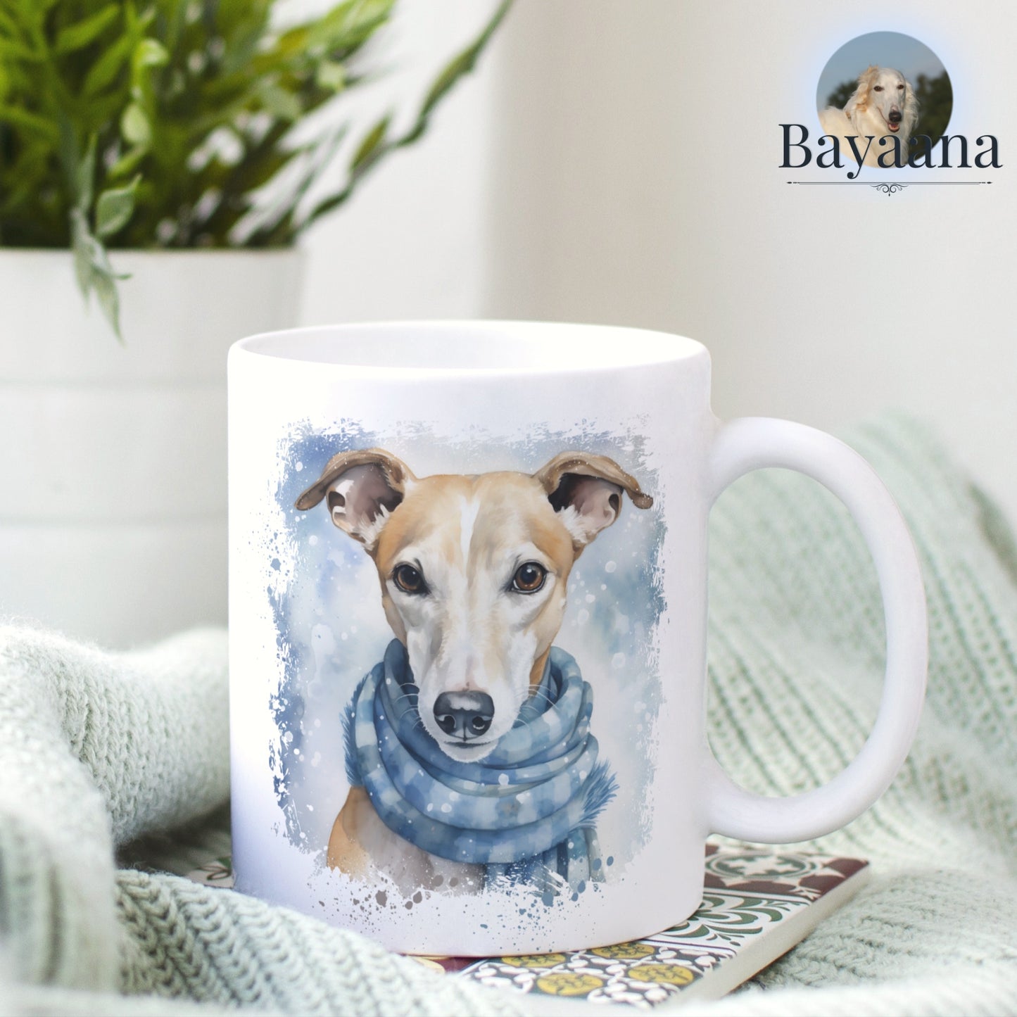 Windhund-Wintertasse "Sorry it´s too cold outside"